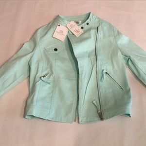 Mint Green Cotton Blazer